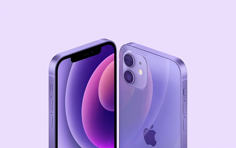 iPhone 12 Purple mini 2021 Apple Poster, HD wallpaper