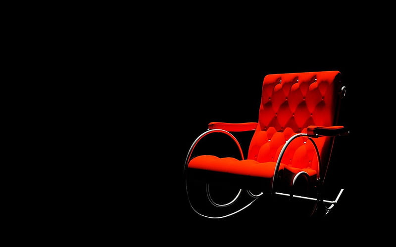 Just A Chair !!!, 3d-art, graphy, background, black, chair, abstract, HD  wallpaper | Peakpx