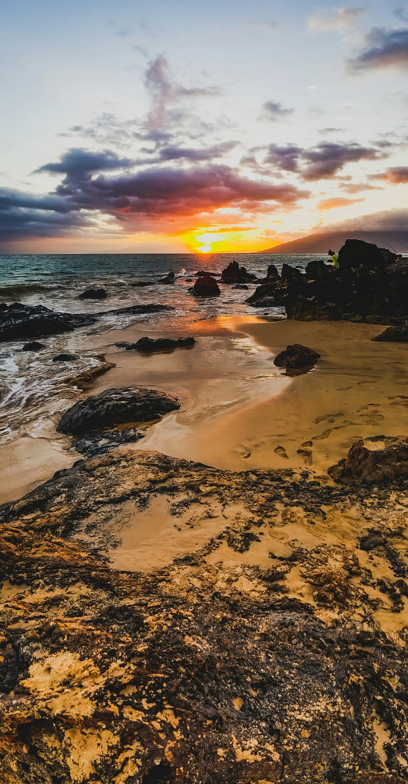 Maui Sunset, sunset, hawaii, beauty, sun, colorful, nature, ultra, HD phone  wallpaper | Peakpx