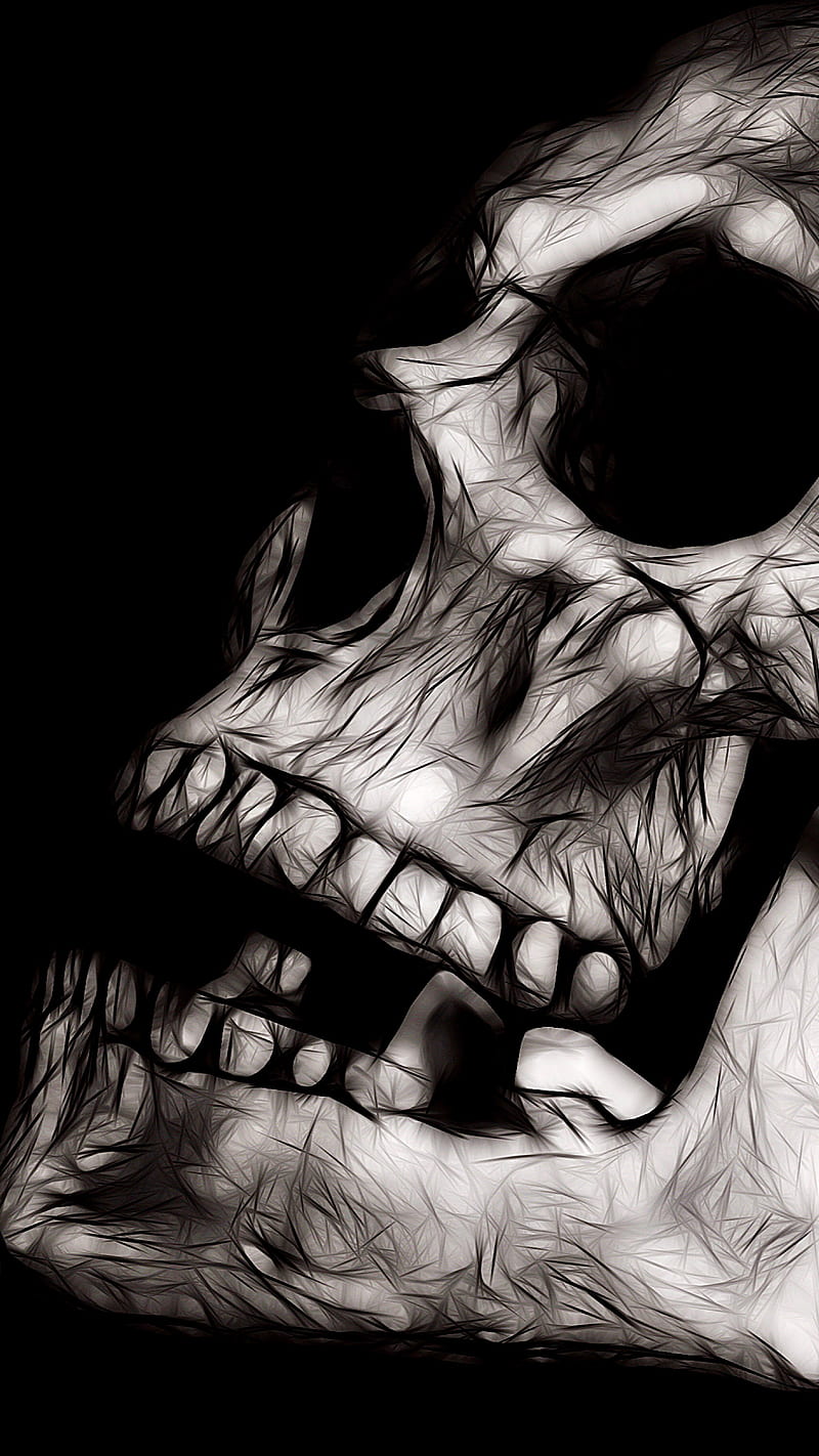 Weathered Skull”, ColetteLrsn, Halloween, Skull, bones, macabre, scary,  skeleton, HD phone wallpaper | Peakpx