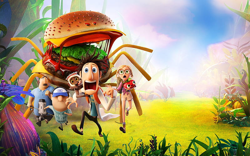 Cloudy With A Chance Of Meatballs, movies, animated-movies, cartoons, HD wallpaper