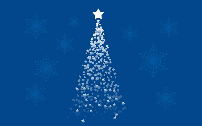 Blirk,Net,Blue,Christmas,Tree, tree, christmas, net, blirk, blue, HD wallpaper