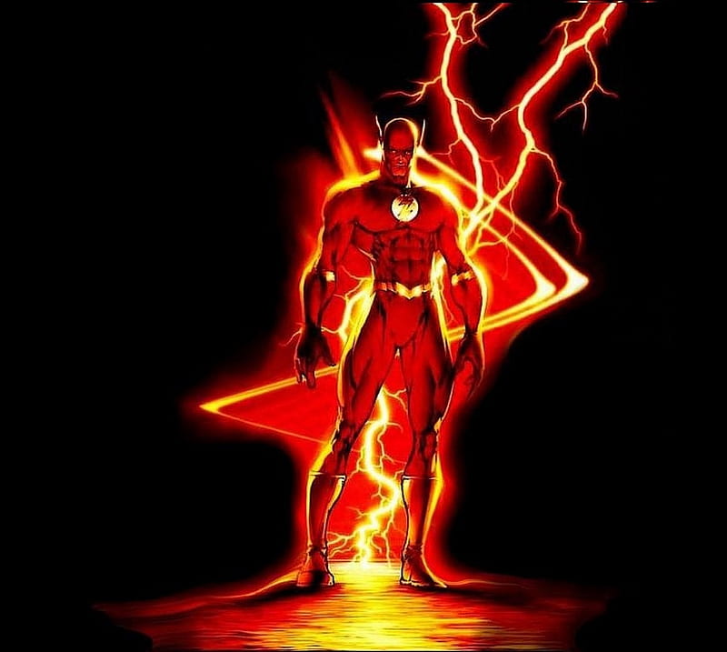 The Flash, dc comics, lightning, wally west, HD wallpaper