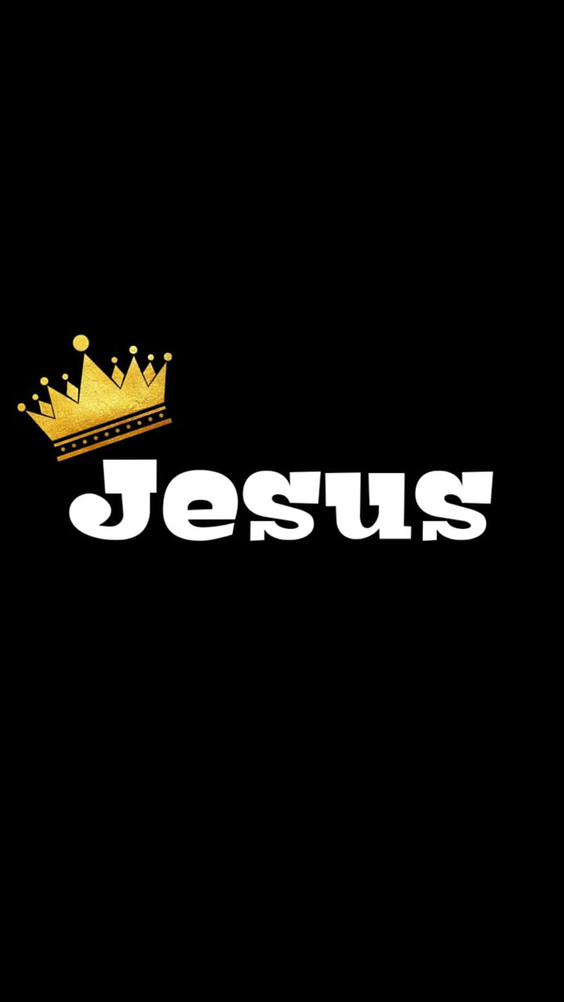 King Jesus, black, boss, knight, like, sign, HD phone wallpaper