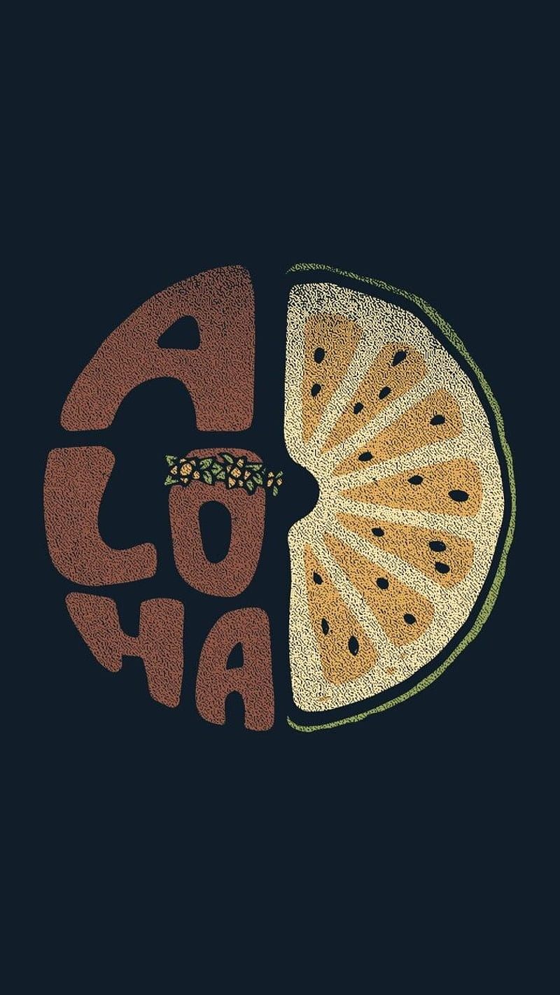 Aloha, alpha, fruit, hawai, melon, pinia, HD phone wallpaper