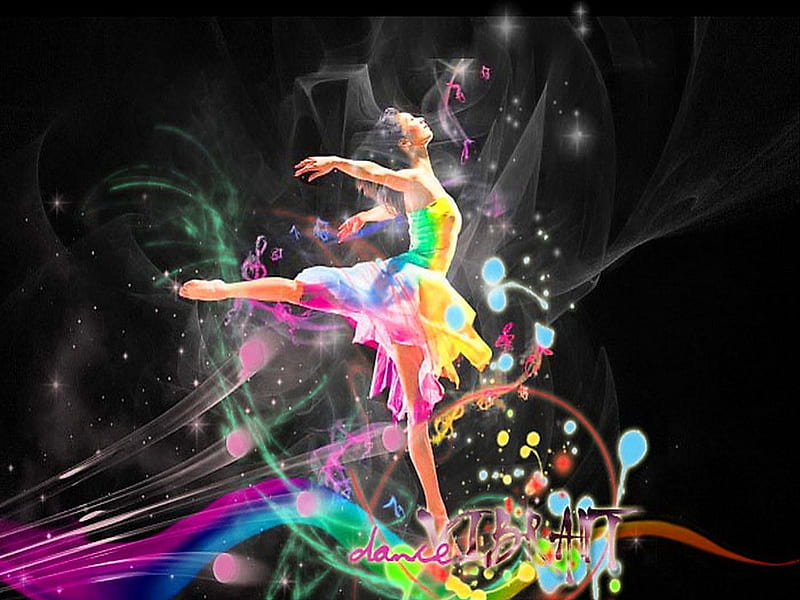 The color of dance, colors, dance, abstract, dancer, HD wallpaper | Peakpx