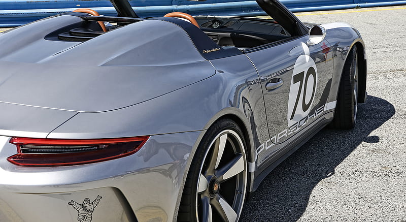2018 Porsche 911 Speedster Concept at Laguna Seca - Detail , car, HD wallpaper
