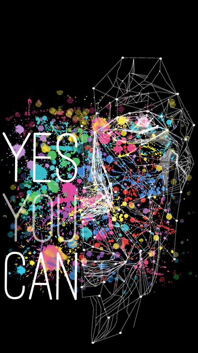 Yes You Can, abstract, color, fine, life, HD phone wallpaper