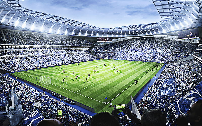 Tottenham Hotspur new stadium, English Football Stadium, Premier League, England, Stadiums, Northumberland Development Project, Tottenham Hotspur FC, HD wallpaper