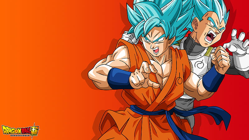 Goku vegita, ball, blue, dragon, god, saiyan, saiyan god, super, HD wallpaper