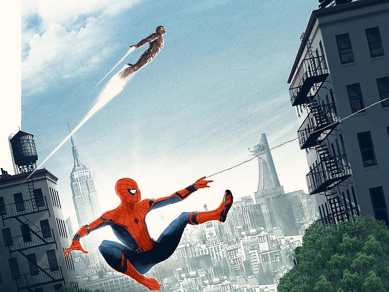 Spiderman Homecoming Artwork Poster, spiderman-homecoming, spiderman, 2017-movies, movies, tom-holland, artwork, poster, HD wallpaper