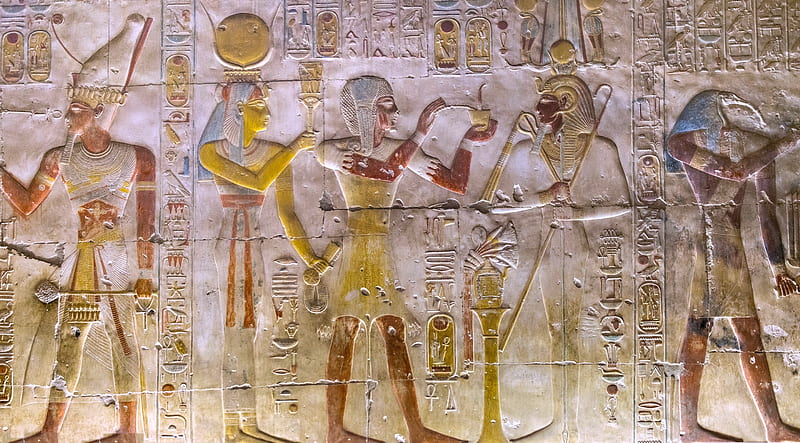 Egyptian Mythology, mythology, ancient, hieroglyphics, egypt, HD wallpaper