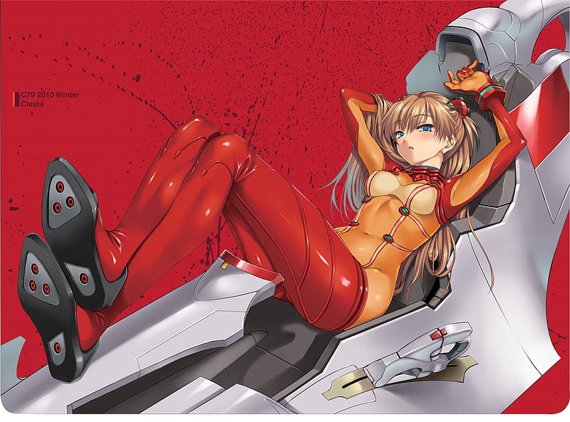 Asuka Red 02 Cockpit Genesis Plugsuit Sexy Evangelion Eva Langley Neon Hd Wallpaper Peakpx