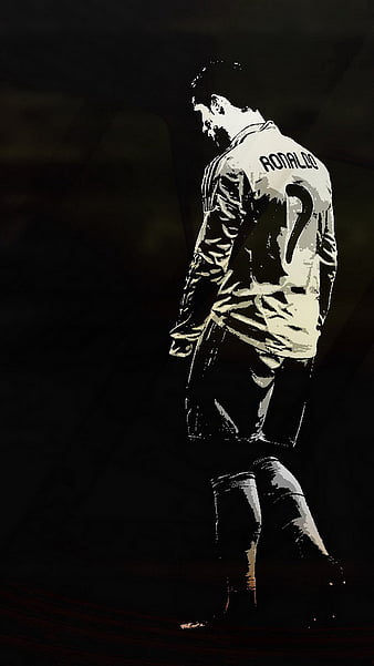 Cristiano Ronaldo minimal dark HD wallpaper download