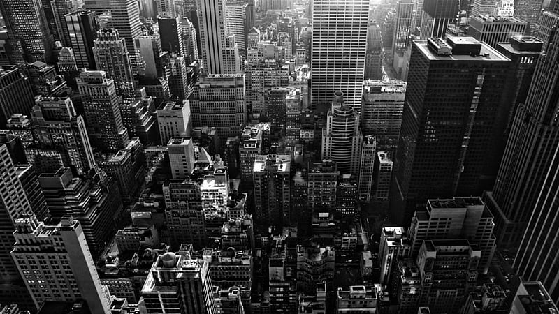 Beautiful City, new york, evening, view, dark, HD wallpaper