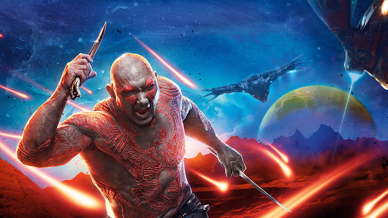 Drax The Destroyer Guardians Of The Galaxy Vol 2 , drax-the-destroyer, guardians-of-the-galaxy-vol-2, movies, guardians-of-the-galaxy, 2017-movies, HD wallpaper