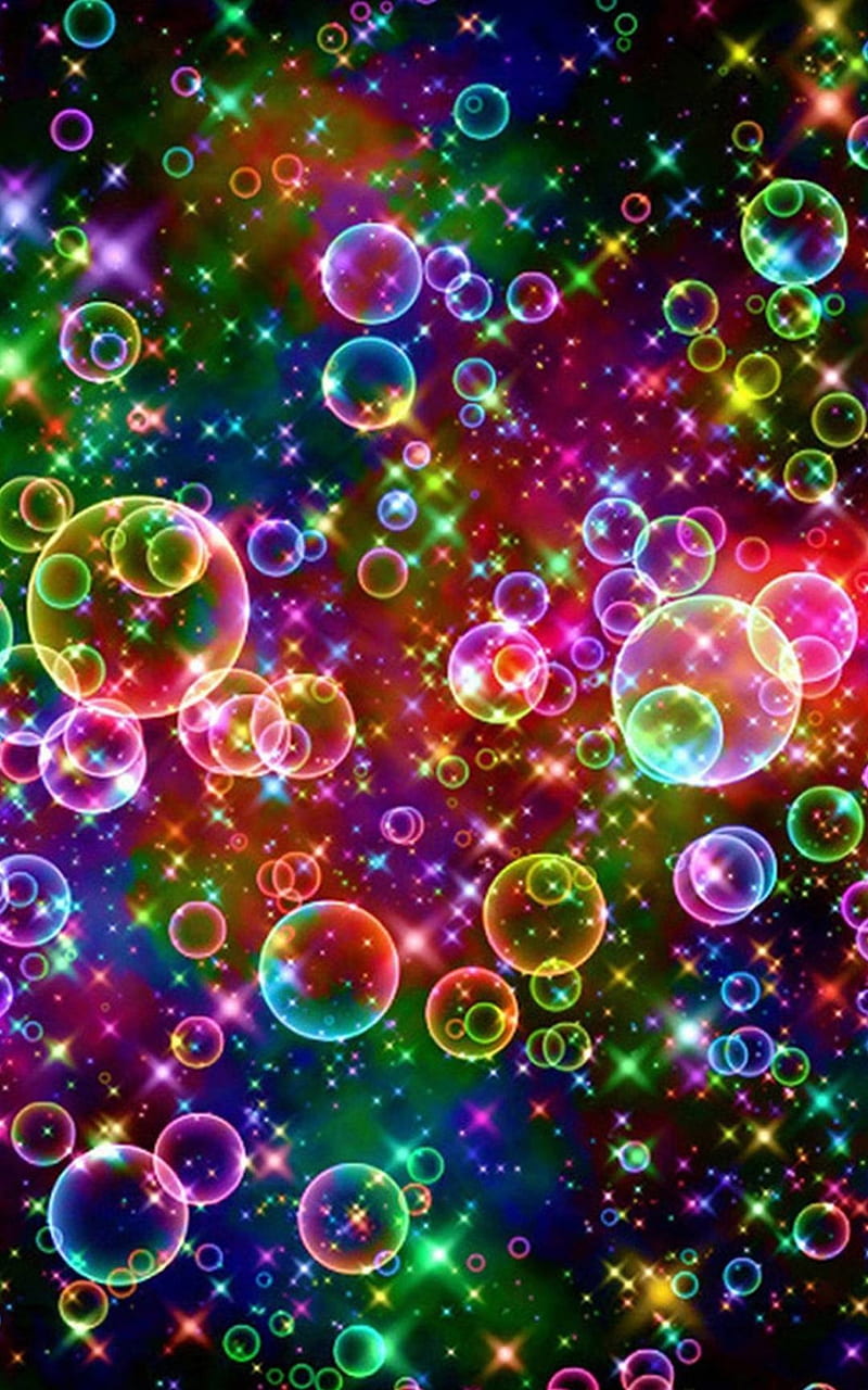 Rainbow bubbles, bubbles, colorful, water, HD phone wallpaper | Peakpx