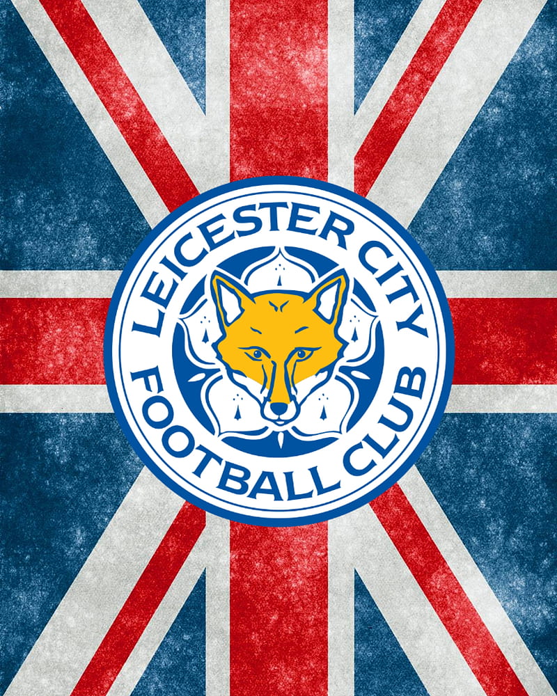 Leicester City FC GB, britain, football, great britain, lcfc, leicester, leicester city, leicester city fc, the foxes, union flag, union jack, HD phone wallpaper