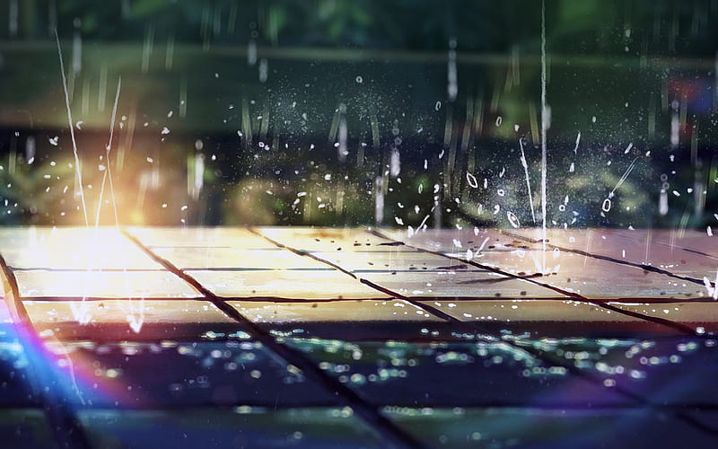 Anime rain live wallpaper