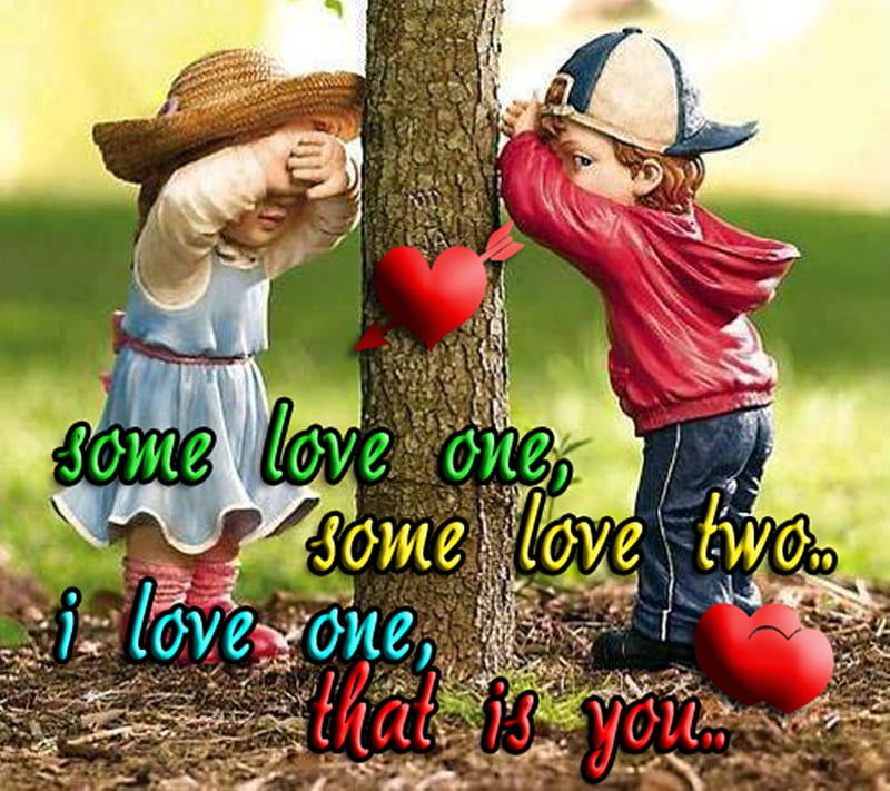 Only You, cute, i love you, love, new, together forever, HD wallpaper
