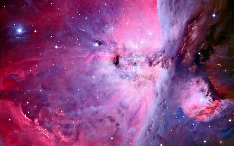 Purple Nebula Stars-Expanse Space, HD wallpaper