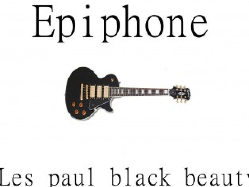 epiphone les paul , les paul, guitar, epiphone, black beauty, black, epiphone les paul black beauty, HD wallpaper