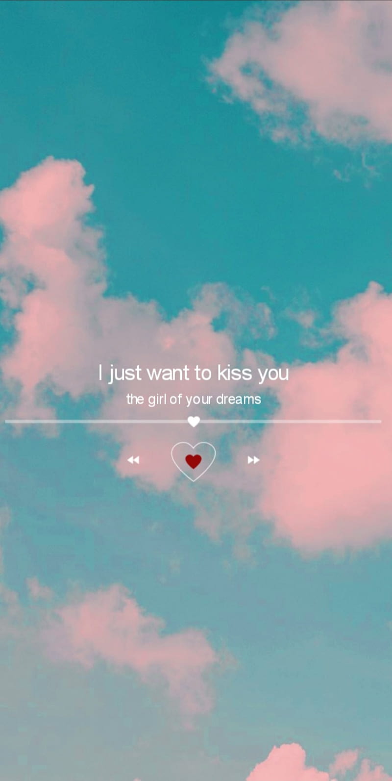 Ijustwanttokissyou, aesthetic, anime, clouds, cute, fire, heart, iphone, kiss, pink, samsung, HD phone wallpaper
