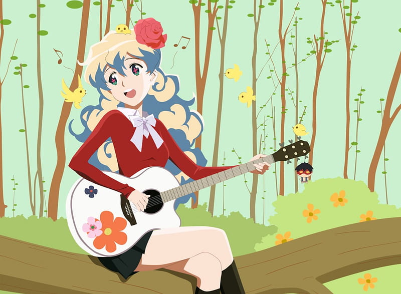 720P free download | Folk Singer, Anime Singer, Anime Rocker, Anime ...