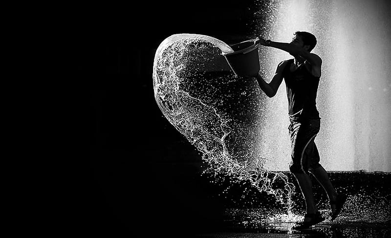 Broken Heart, man, water, broken, heart, HD wallpaper