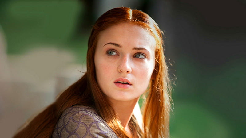 Game of Thrones - Sansa Stark, house, westeros, redhead, game, show, fantasy, tv show, Sansa, George R R Martin, GoT, essos, Stark, fantastic, HBO, a song of ice and fire, Game of Thrones, Sophie Turner, thrones, medieval, entertainment, skyphoenixx1, HD wallpaper