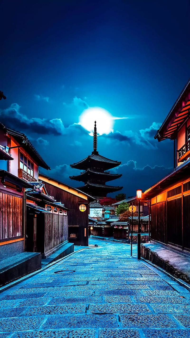 Night city, japan, samurai, HD phone wallpaper | Peakpx