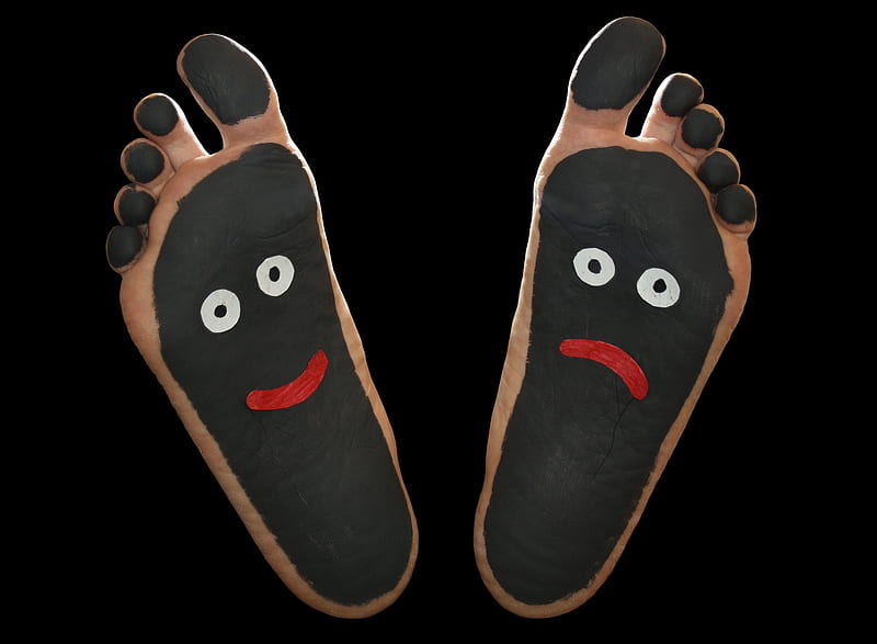 Zwarte Piet, feet, foot, fun, funny zwarte, soles painted, toes, HD wallpaper