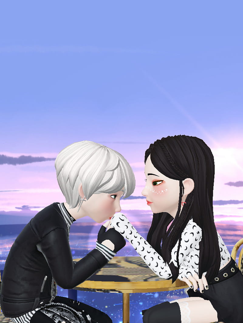 Love With A Kiss Boy Couple Cute Girl Zepeto Hd Mobile Wallpaper Peakpx