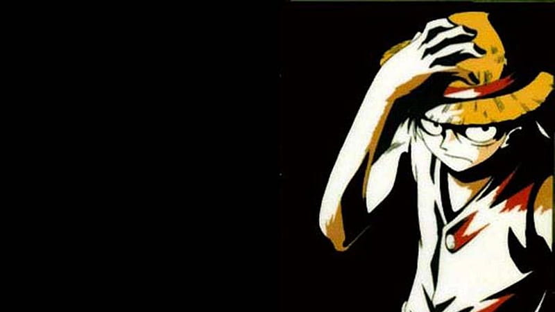 One Piece Luffy With Black Background Gambar, HD wallpaper | Peakpx