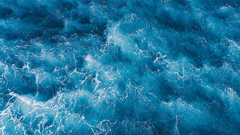 Overhead View Of Sea Waves, HD wallpaper