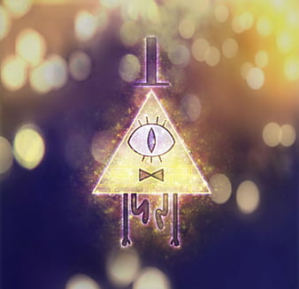 Bill Cipher, galaxy, gravity falls, neon, HD wallpaper | Peakpx