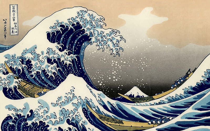 Artistic, The Great Wave Off Kanagawa, HD wallpaper
