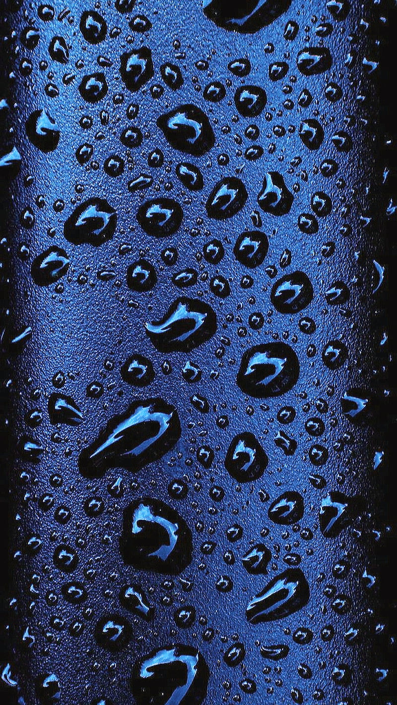 drops, blue, edge rain, ultra, water, waterdrops, HD phone wallpaper