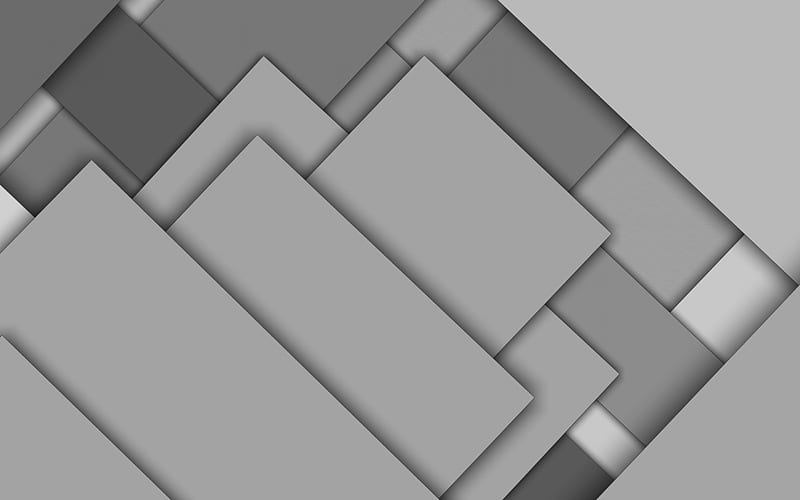 gray abstraction, geometric background, material design, stylish gray background, HD wallpaper