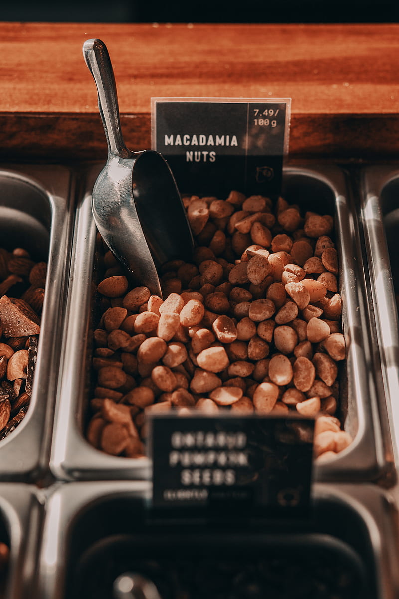 tray Macadamia of nuts, HD phone wallpaper