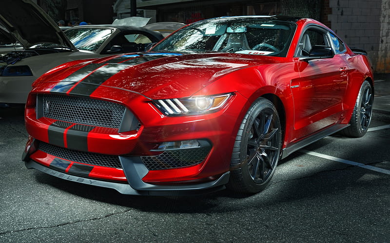  Ford Mustang, GT350, Shelby, 2018, cupé deportivo rojo, tuning, nuevo Mustang rojo, Fondo de pantalla HD |  Picopx
