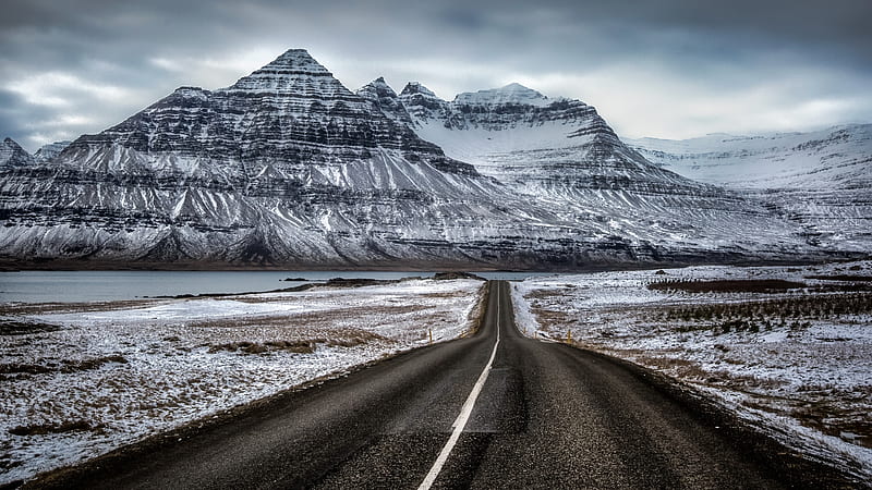 Man Made, Road, Iceland, Mountain, HD wallpaper