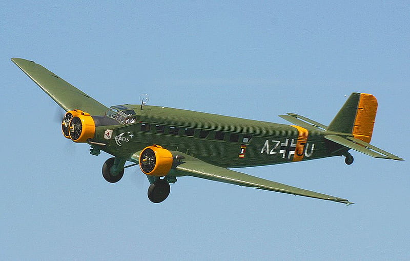 Junkers Ju-52, ju 52, world war two, luftwaffe, junkers, HD wallpaper