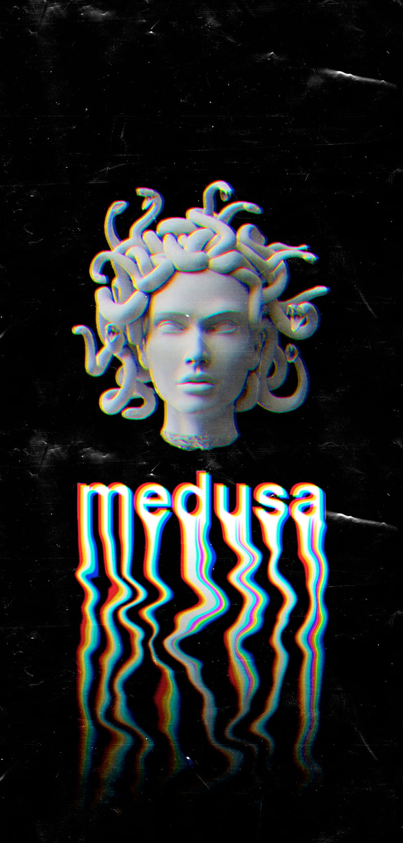 Medusa iPhone, head, iPhone 12, liquid, white, iPhone 11, black, iPhone 8, RGB, iOS, HD phone wallpaper