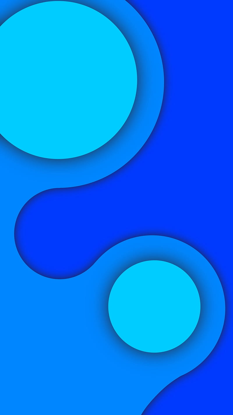 Blue Grace, Blue, FMYury, abstract, art, bend, bends, circle, circles, clean, clear, cold, color, colorful, colors, cool, depth, geometric, geometry, grace, graceful, gradient, layer, layers, opposite, round, rounded, shadow, shadows, sky, HD phone wallpaper