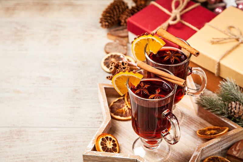 Food, Drink, Christmas, Gift, Mulled Wine, HD wallpaper