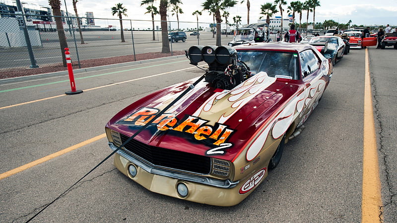 Pure Hell 2 Camaro, GM, Bowtie, Race, Blower, HD wallpaper