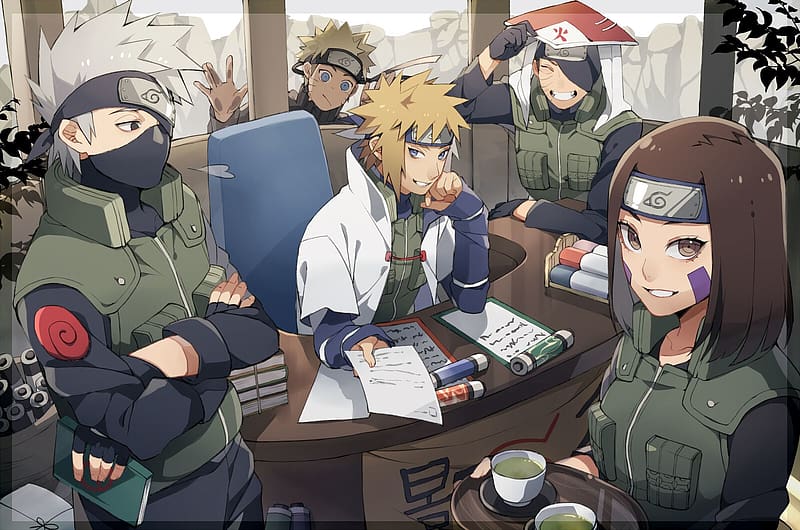 Minato Namikaze Naruto Uzumaki Kakashi Hatake Clãs de Konoha