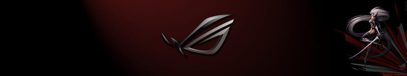 Beauty of ROG, Style, ROG, Red, Girl, Republic of Gamers, Asus, Warrior, Logo, HD wallpaper