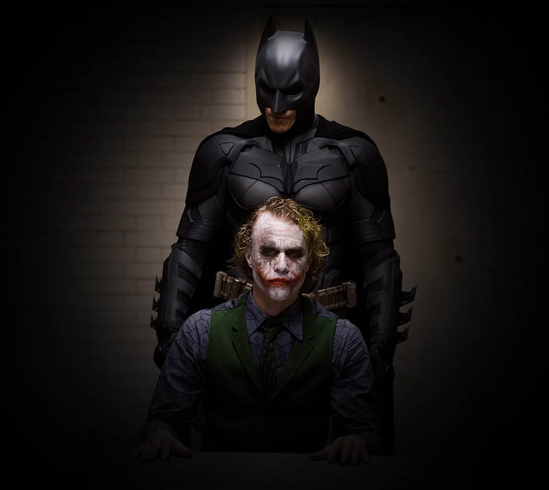 Batman And Joker, batman, dark knight, joker, HD wallpaper
